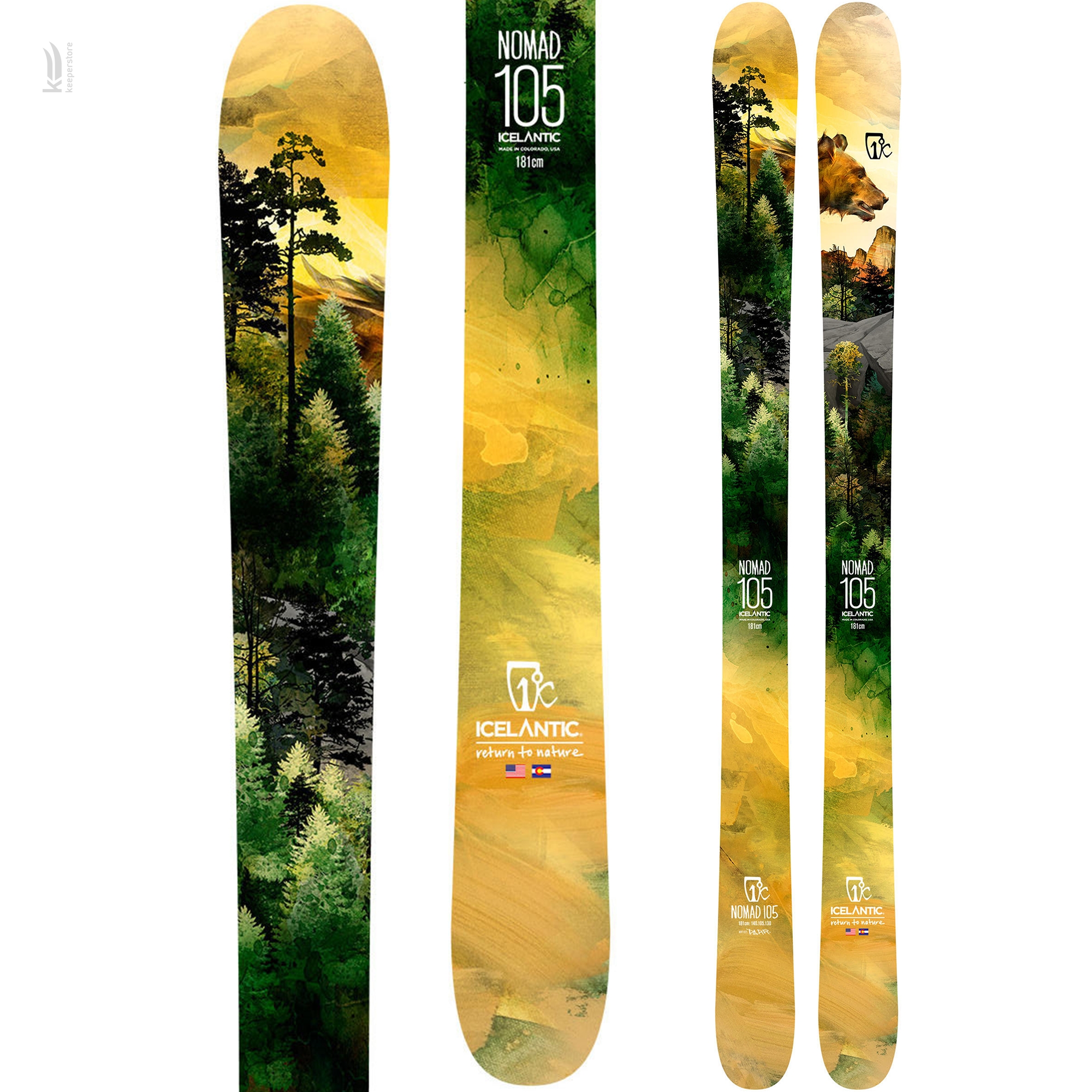 スキー ICELANTIC NOMAD105 171cm ᐈ Icelantic Nomad 105 2019/2020 171cm купити по ціні 25 196 грн