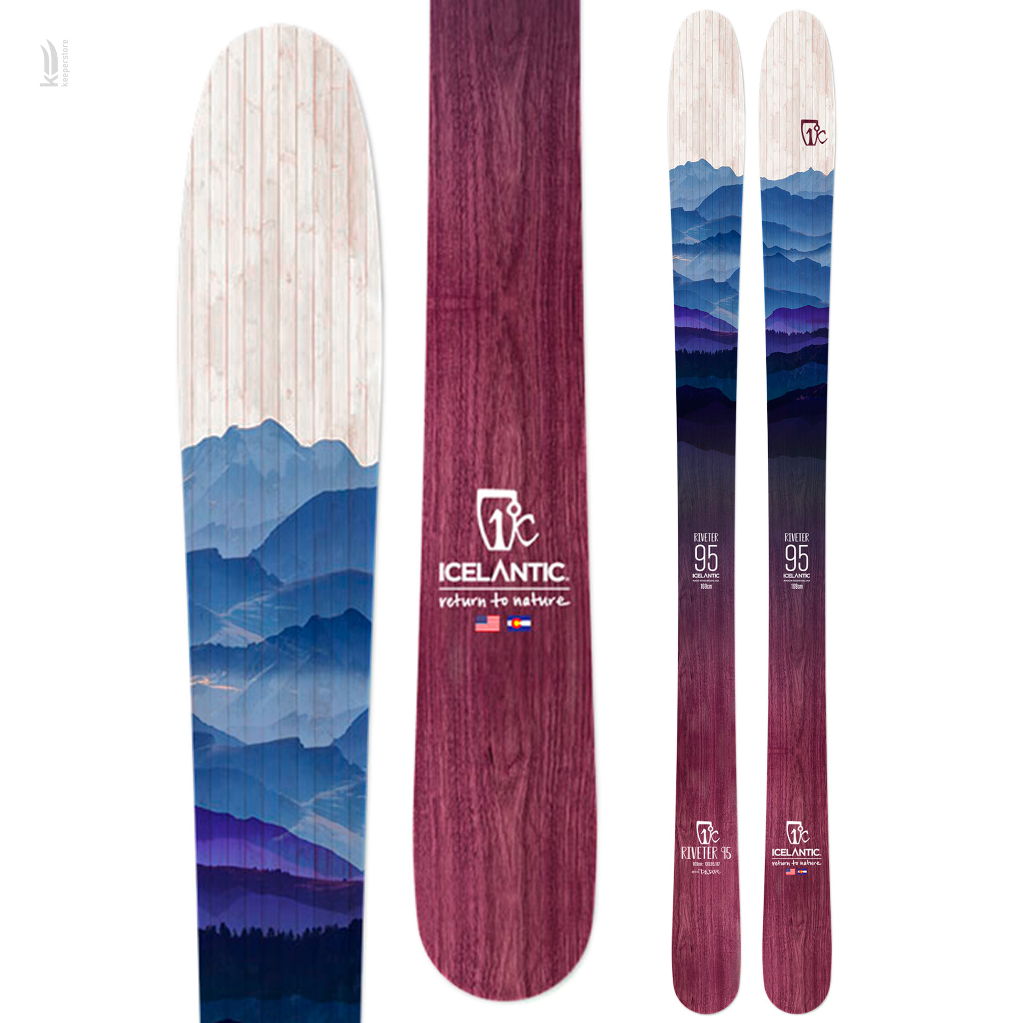 Лыжи для фрирайда Icelantic Riveter 95 2020/2021 162cm