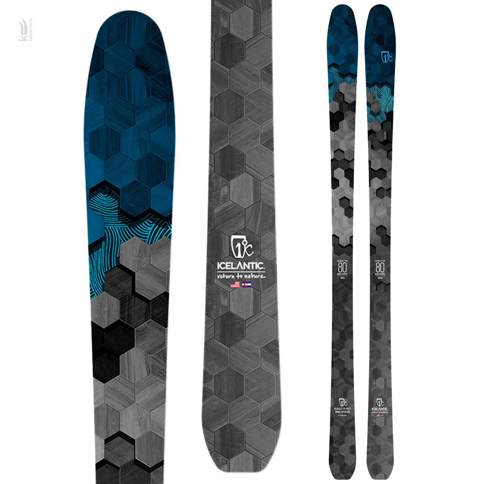 Лыжи для новичков Icelantic Sabre 80 2020/2021 174cm