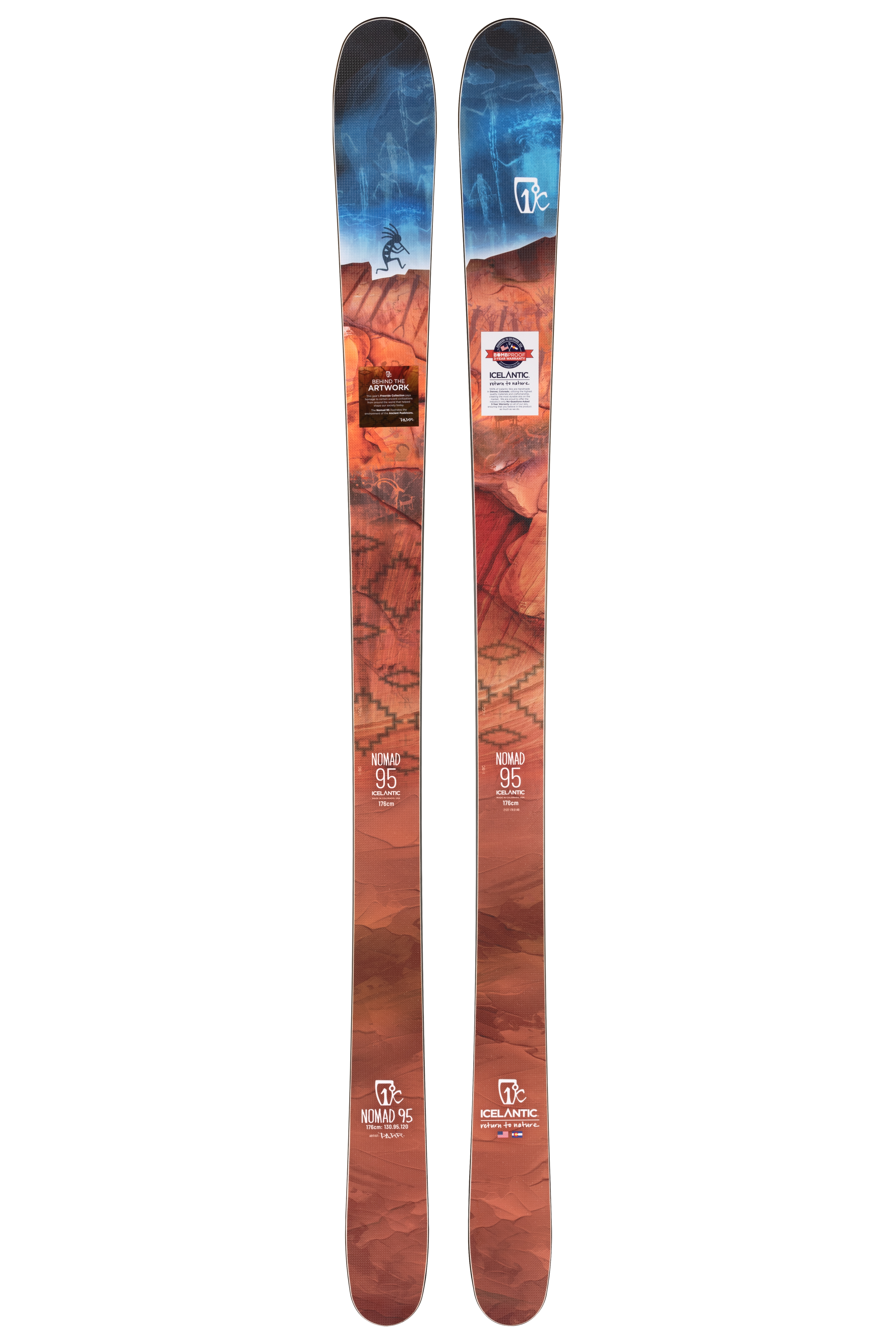 Лыжи без креплений Icelantic Nomad 95 2021/2022 161cm