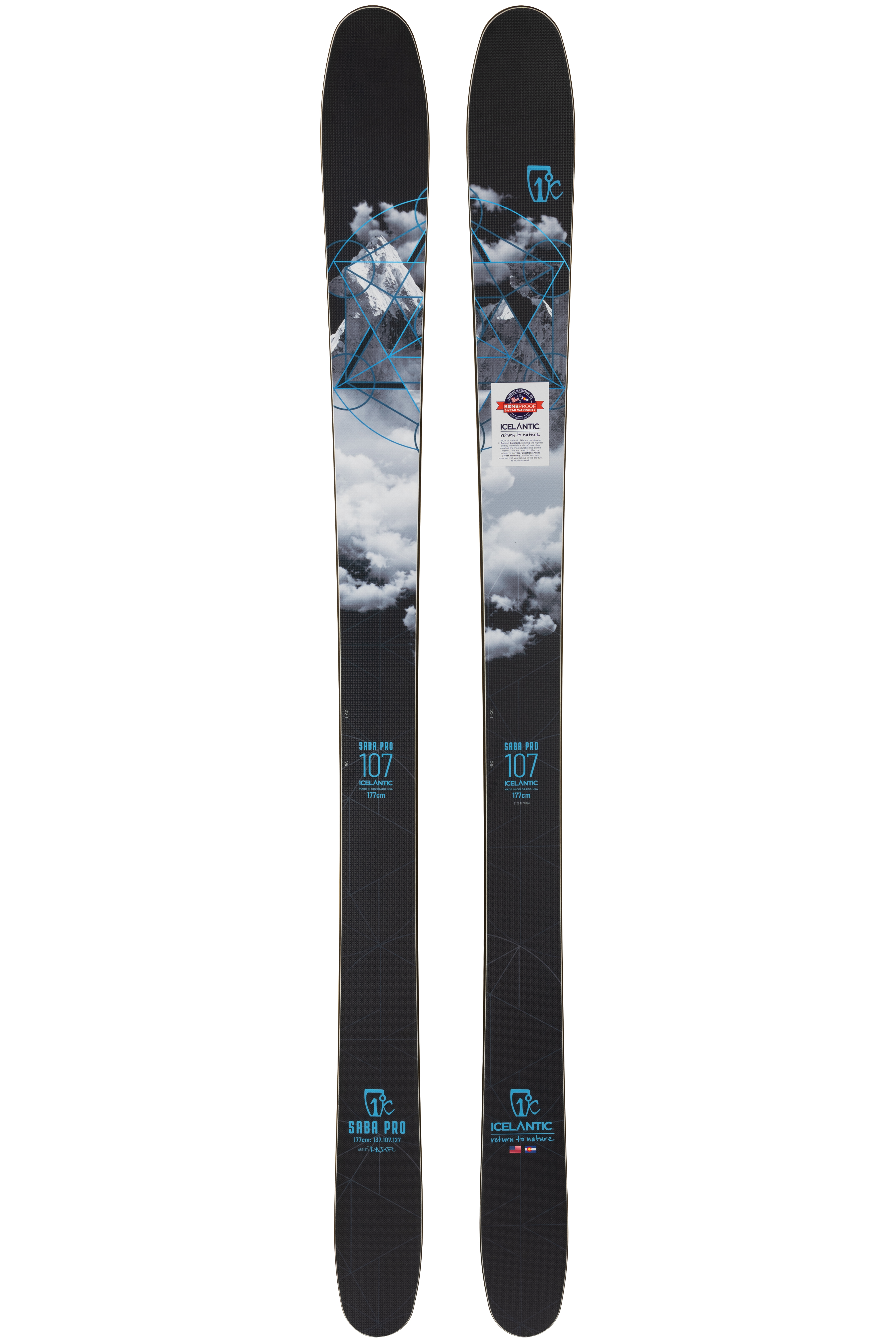 Лыжи без креплений Icelantic Saba Pro 107 2021/2022 177cm