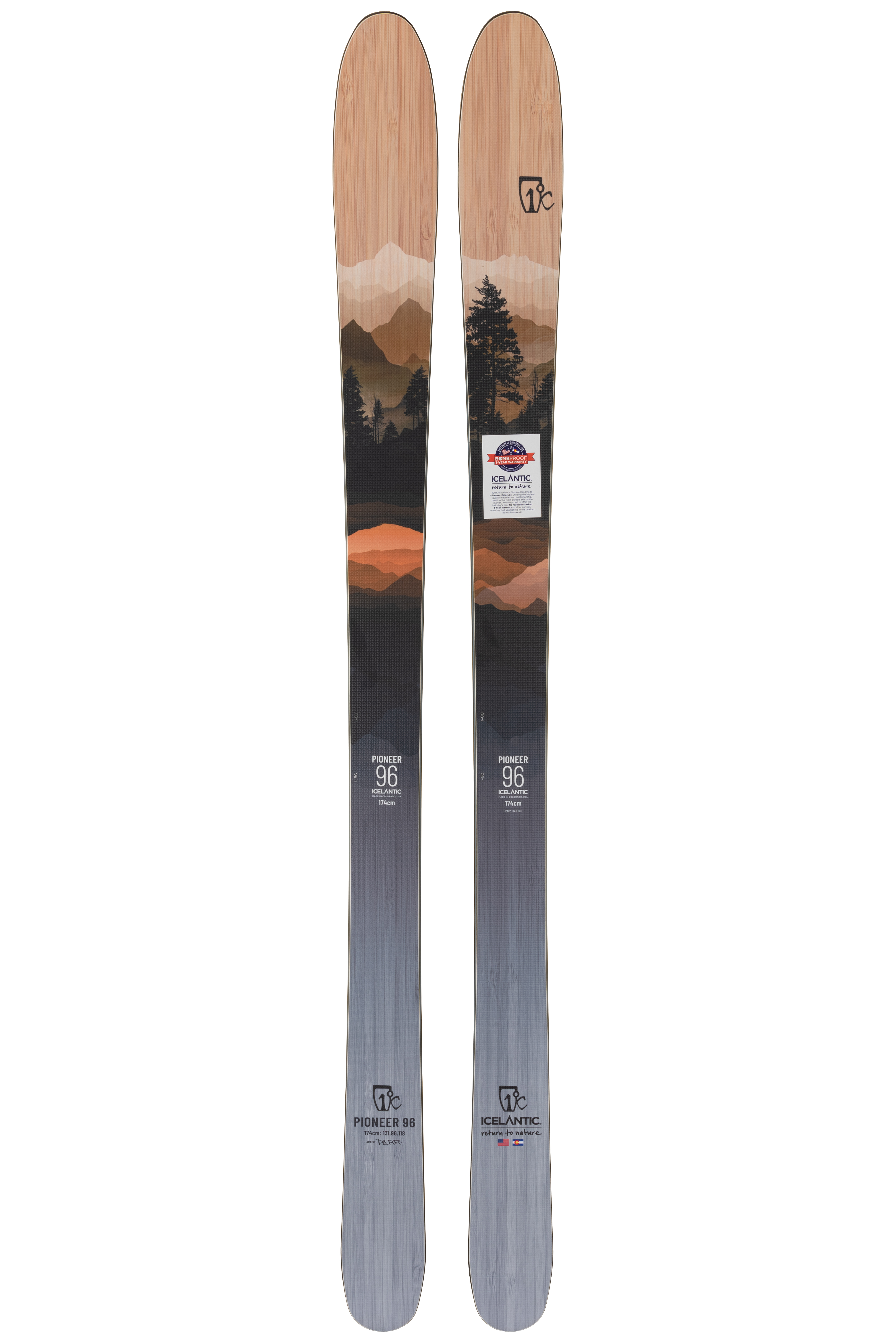Лыжи Icelantic Pioneer 96 2021/2022 166cm в интернет-магазине, главное фото