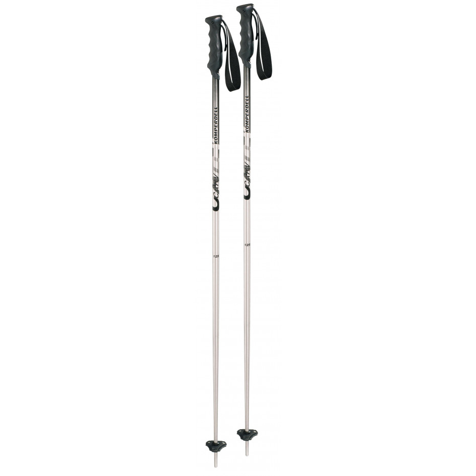 Алюминиевые лыжные палки Komperdell Alpine Carv Silver (135)
