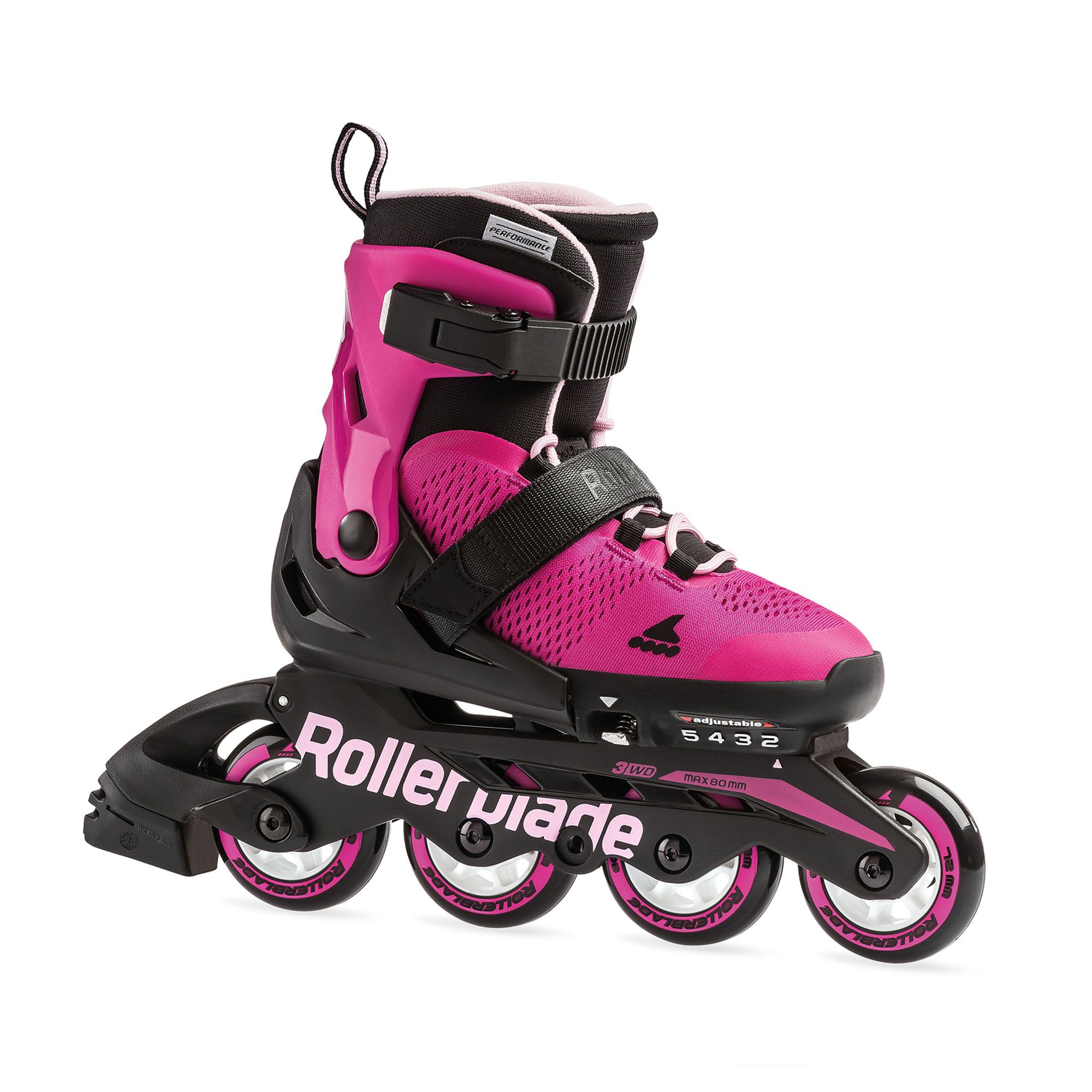 Ролики на шнурках RollerBlade MicroBlade G Pink/Bubblegum (33-36.5)