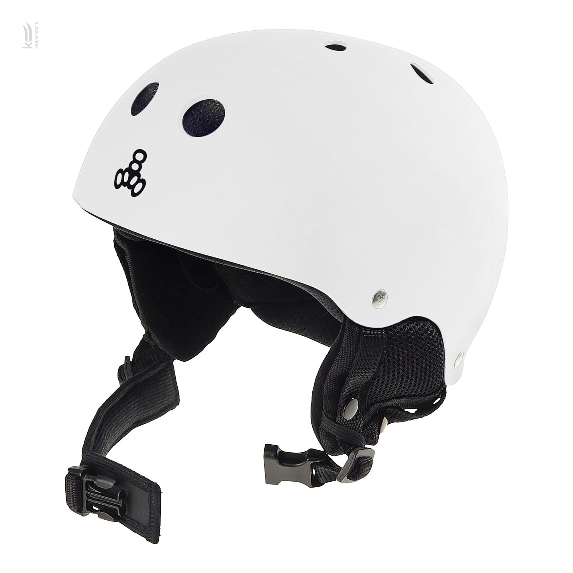 Шлем горнолыжный Triple8 Old School Snow White Rubber (XL)