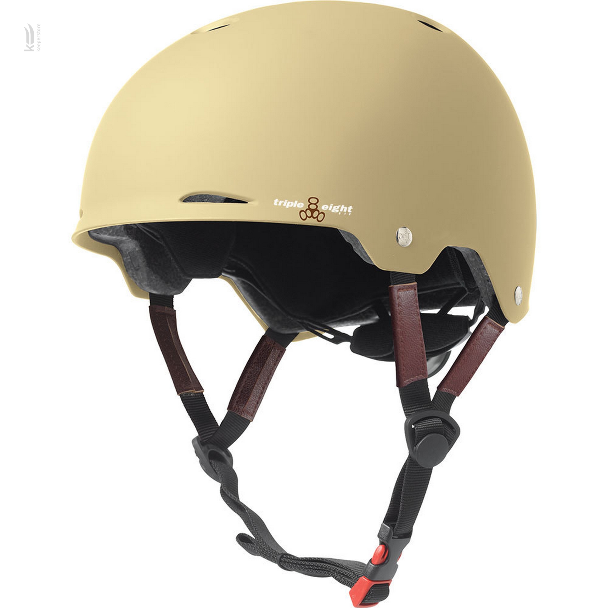 Шлем котелок для велосипеда Triple8 Gotham Cream Matte (L/XL)