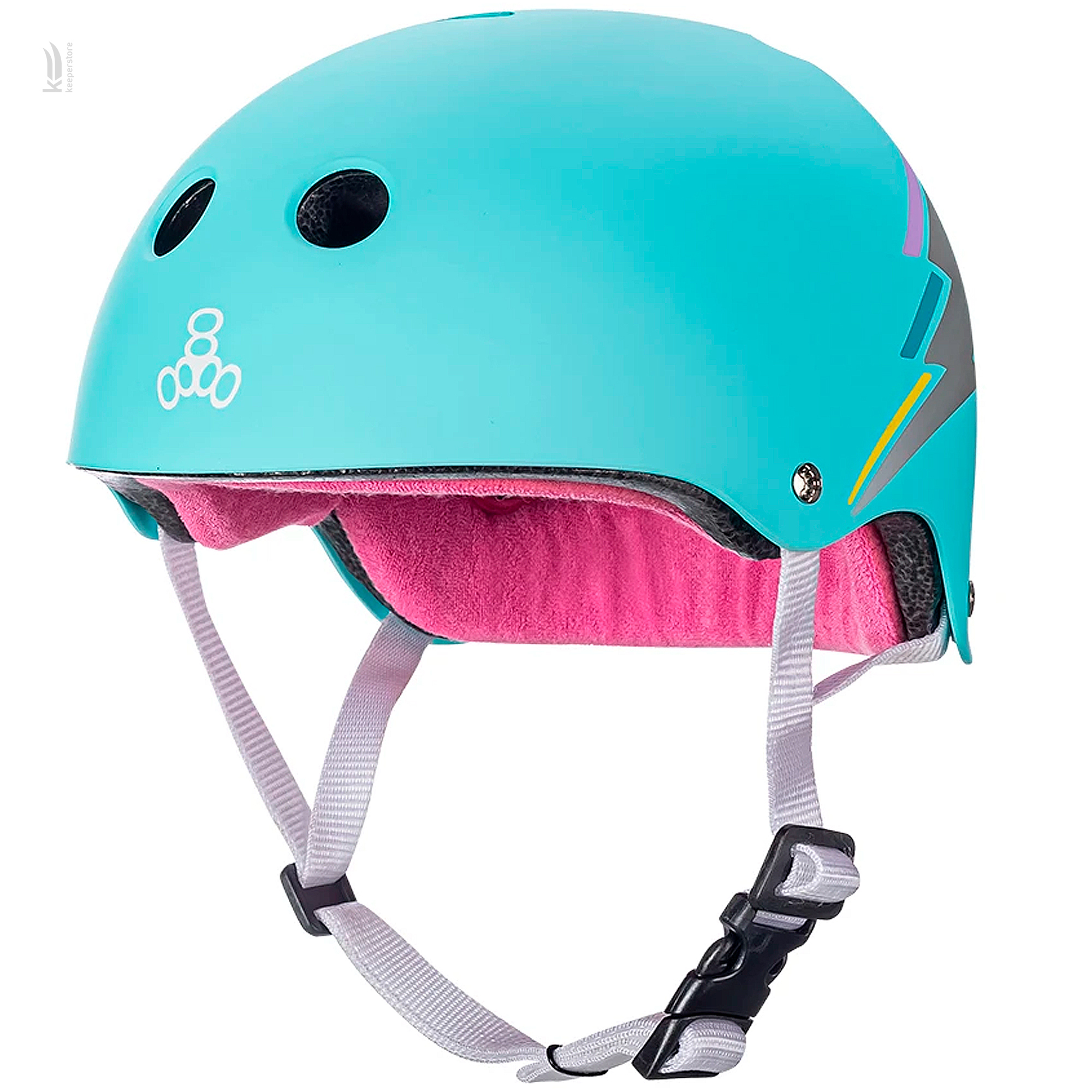 Защитный шлем для взрослых Triple8 The Certified Sweatsaver Teal Hologram (S/M)