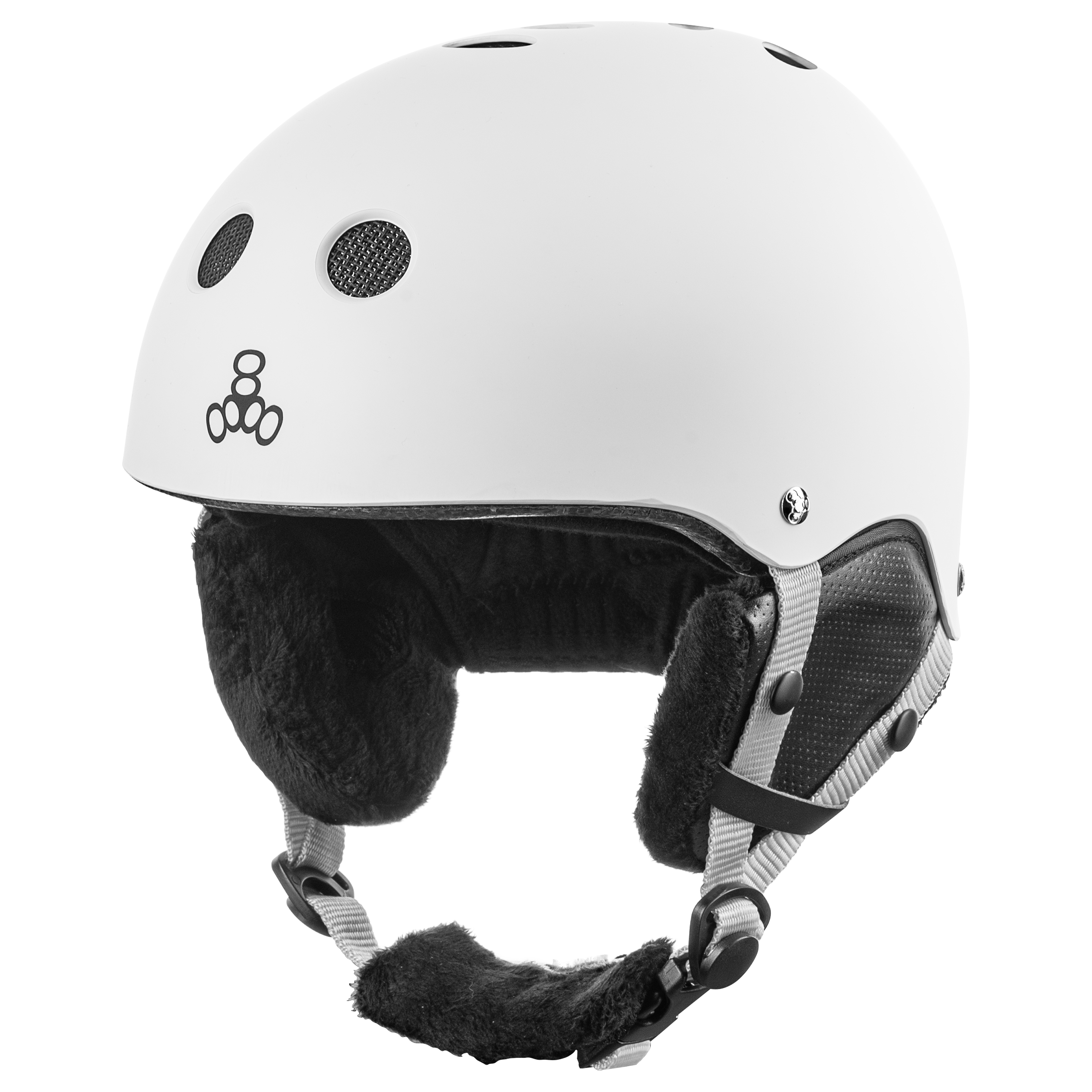 Купить защитный шлем для взрослых Triple8 Halo Snow Standart White Rubber (S/M) в Киеве