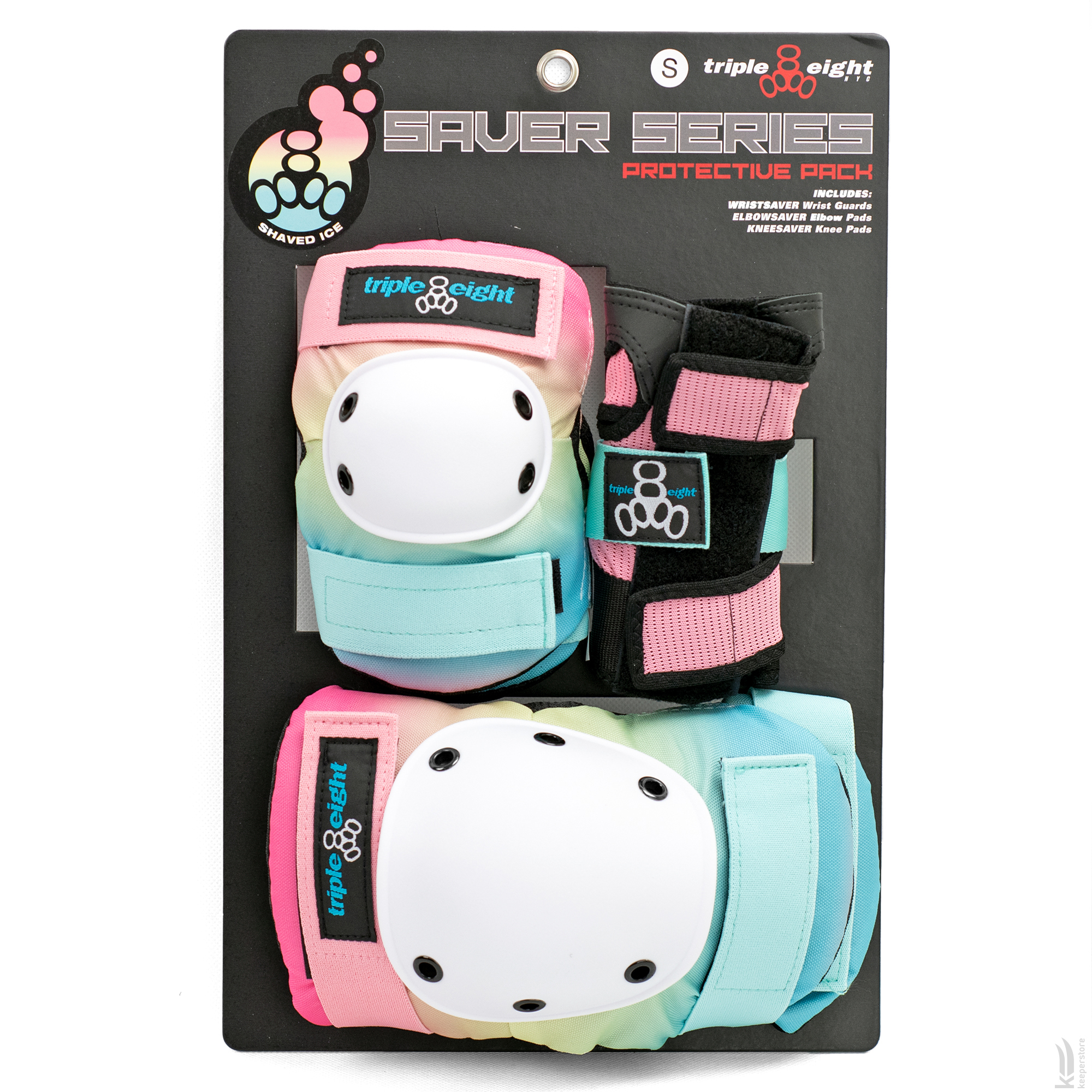 Triple8 Saver Series 3-Pack Shaved Ice (M) - фото 2 Комплект захисту Triple8 Saver Series 3-Pack Shaved Ice (M) ціна 1397.25 грн - фотографія 2