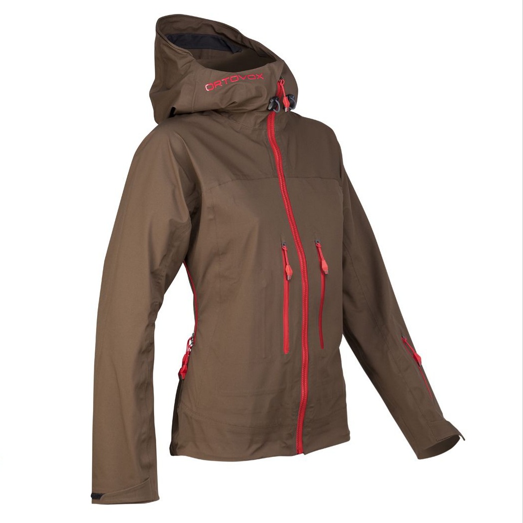 Жіноча непромокаюча куртка Ortovox 3L Alagna Jacket Brown Chocolate W (L)