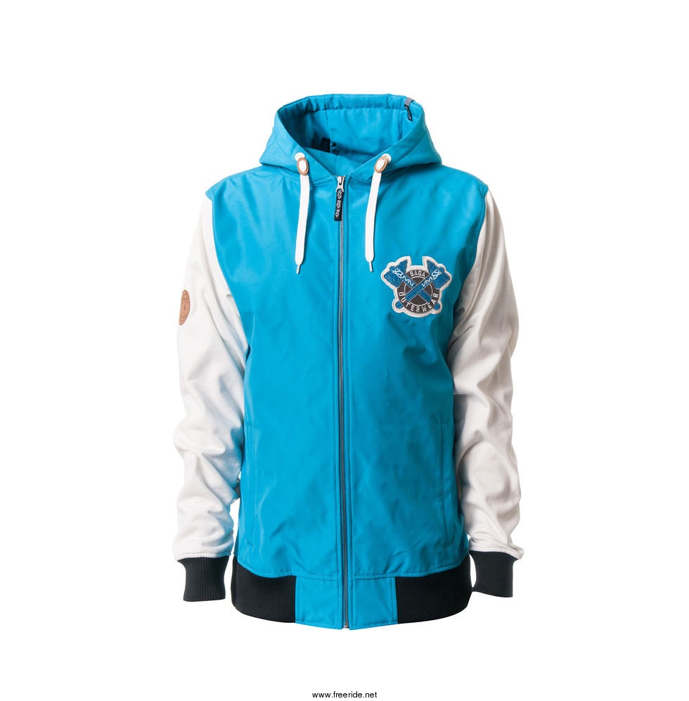 Мужская куртка Saga Cross Over Zip Up Softshell Blue/White 2014 (XL)