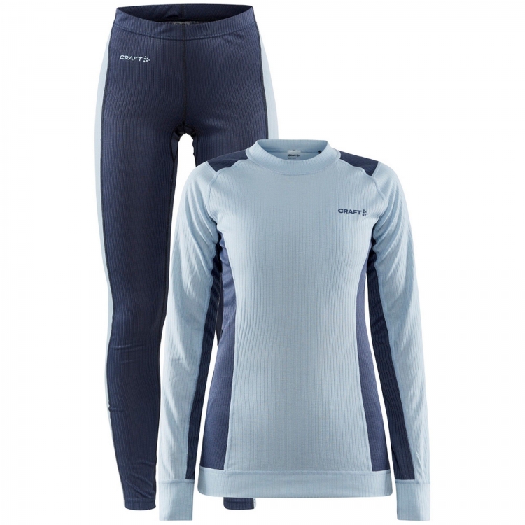 Craft Core Dry Baselayer Set Woman Saphire/Sulfur (XS) - фото 1 Комплект термобелья Craft Core Dry Baselayer Set Woman Saphire/Sulfur (XS) в интернет-магазине, главное фото