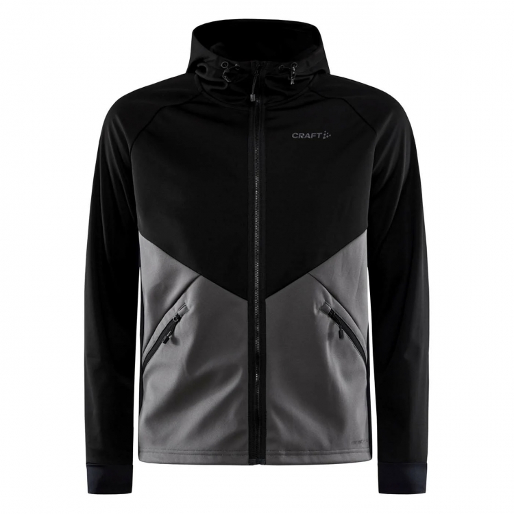 Ціна повсякденна куртка Craft Glide Hood Jacket M Black/Granite (S) в Києві