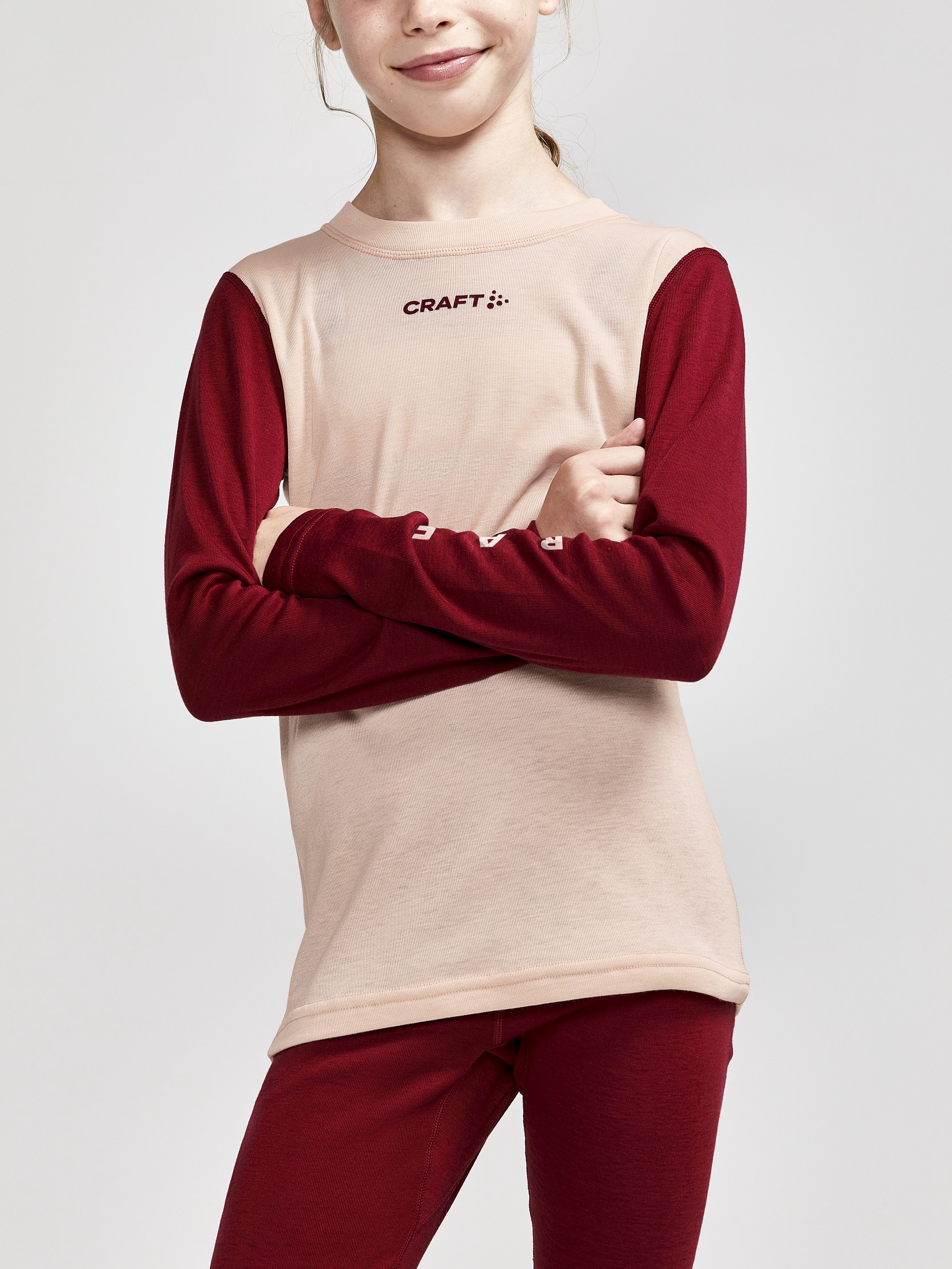Craft Core Warm Baselayer Set Junior Gum/Rhubarb (158-164) - фото 6 Термобілизна Craft Core Warm Baselayer Set Junior Gum/Rhubarb (158-164) інструкція - зображення 6