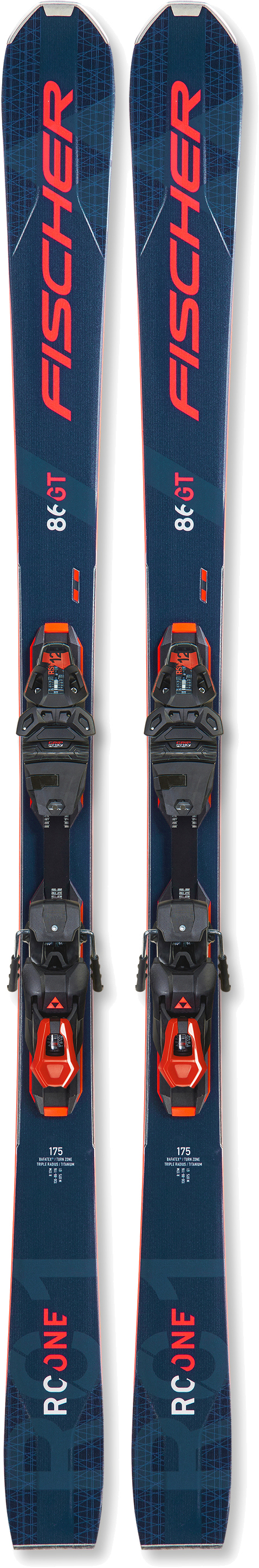 Лыжи для подготовленного склона Fischer RC ONE 86 GT MF + RSW 12 PR, T30621 161 см