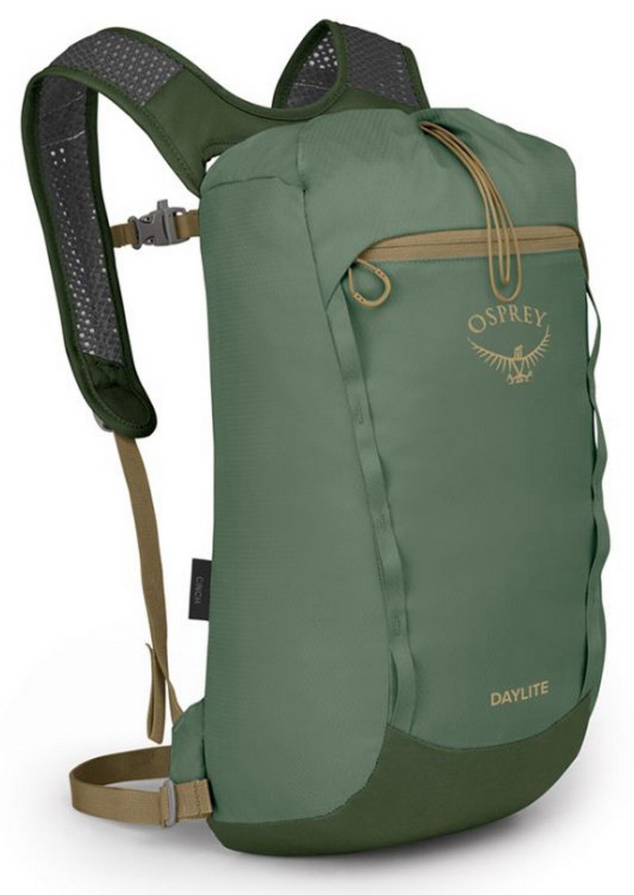 Нейлоновый туристический рюкзак Osprey Daylite Cinch Pack Tortuga/Dustmoss Green