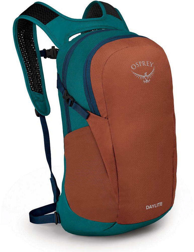 Нейлоновый туристический рюкзак Osprey Daylite Umber Orange/Verdigris Green