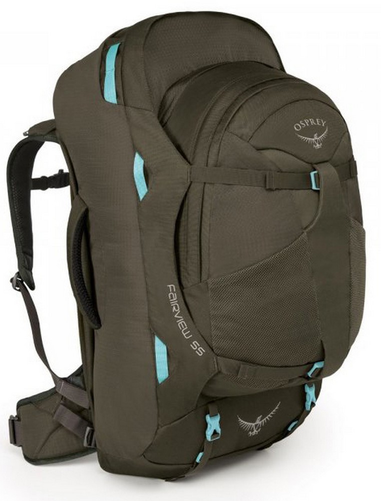 Туристический рюкзак с отделением для ноутбука Osprey Fairview 55 Misty Grey - WS/WM