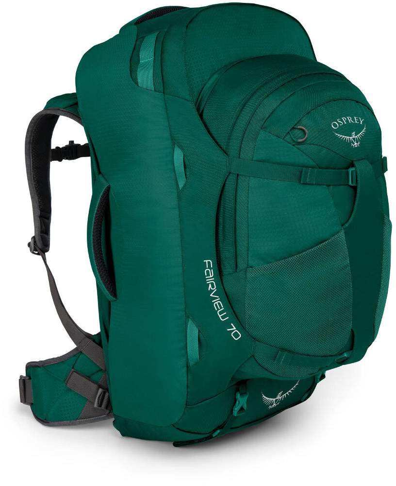 Туристический рюкзак с отделением для ноутбука Osprey Fairview 70 Rainforest Green - WS/WM