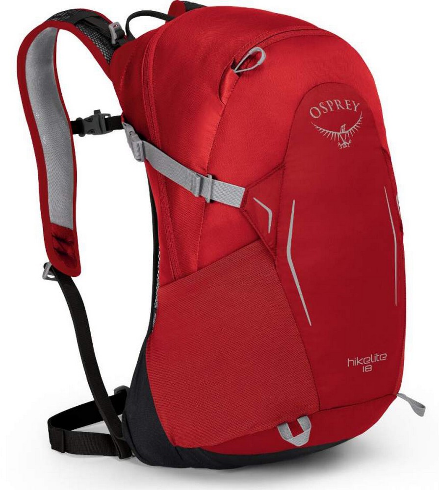 Рюкзак с боковыми карманами Osprey Hikelite 18 Tomato Red