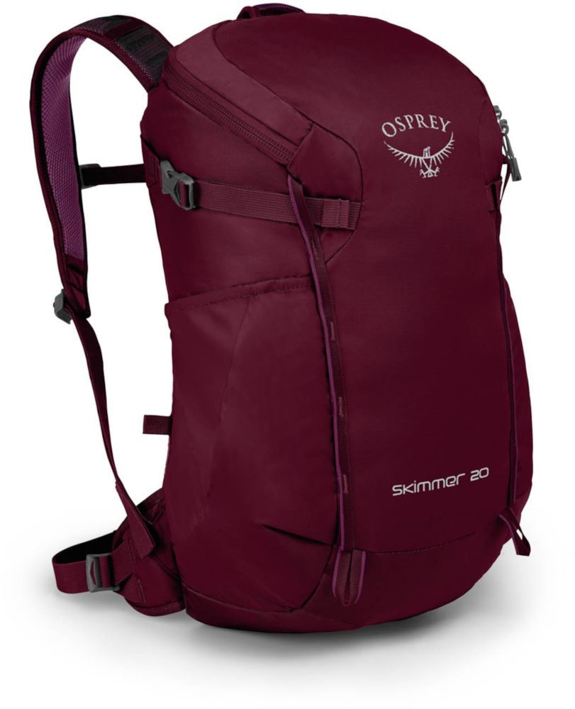 Туристический рюкзак с поясным ремнем Osprey Skimmer 20 Plum Red