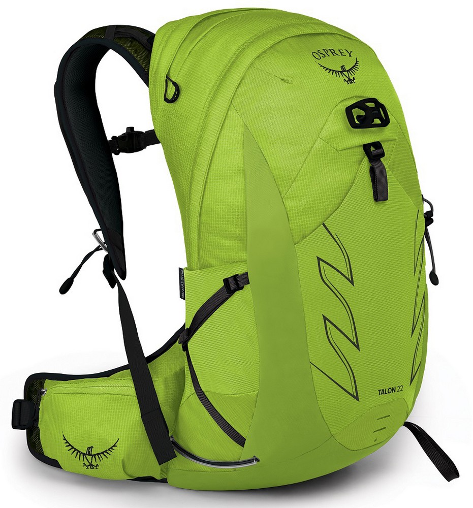 Туристический рюкзак с поясным ремнем Osprey Talon 22 Limon Green - S/M
