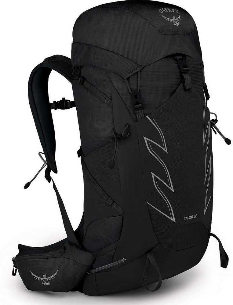 Туристический рюкзак с поясным ремнем Osprey Talon 33 Stealth Black - S/M