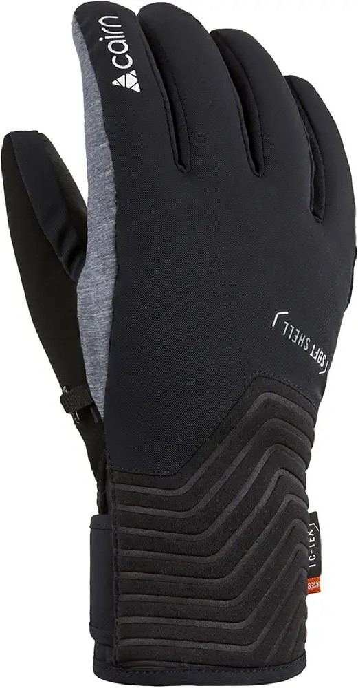 Черные перчатки Cairn Elena W black-dark grey 6.5