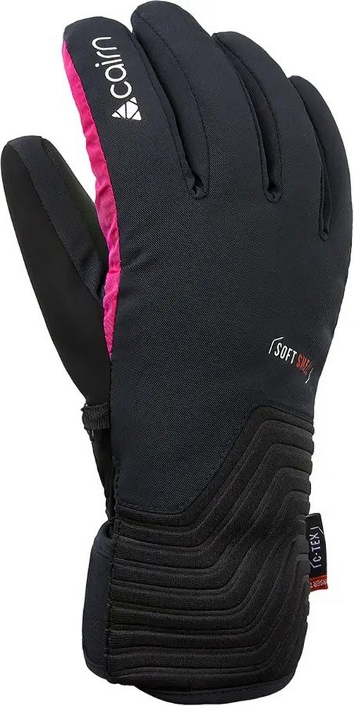Лыжные перчатки для взрослых Cairn Elena W black-neon pink 6