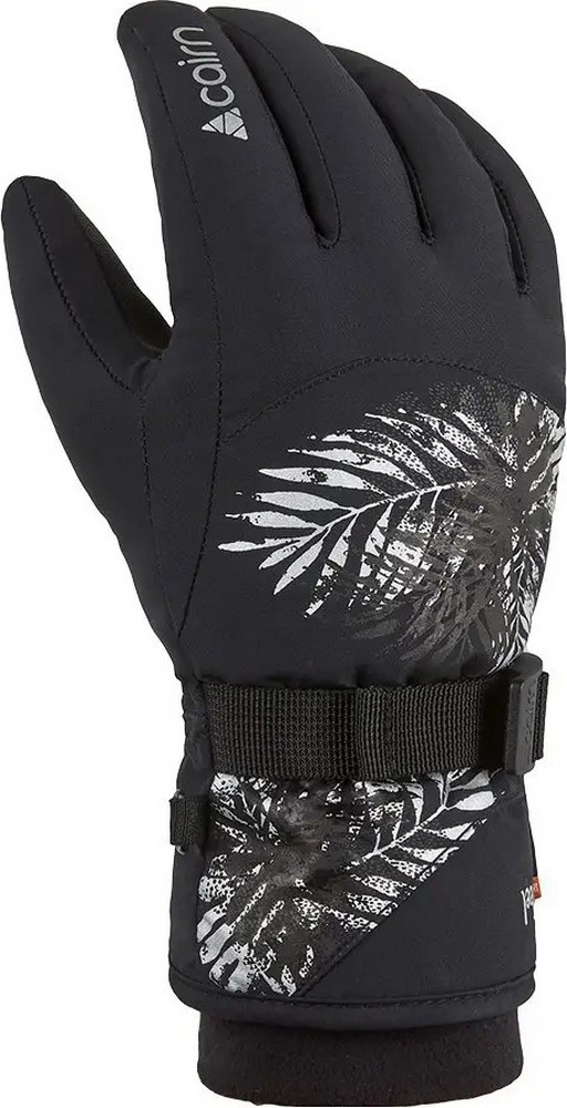 Черные перчатки Cairn Wizar W silver floral 6.5