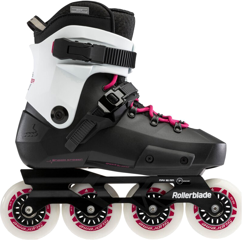 Ролики на шнурках RollerBlade Twister Edge W 2021 (38,5, Черно-розовый)