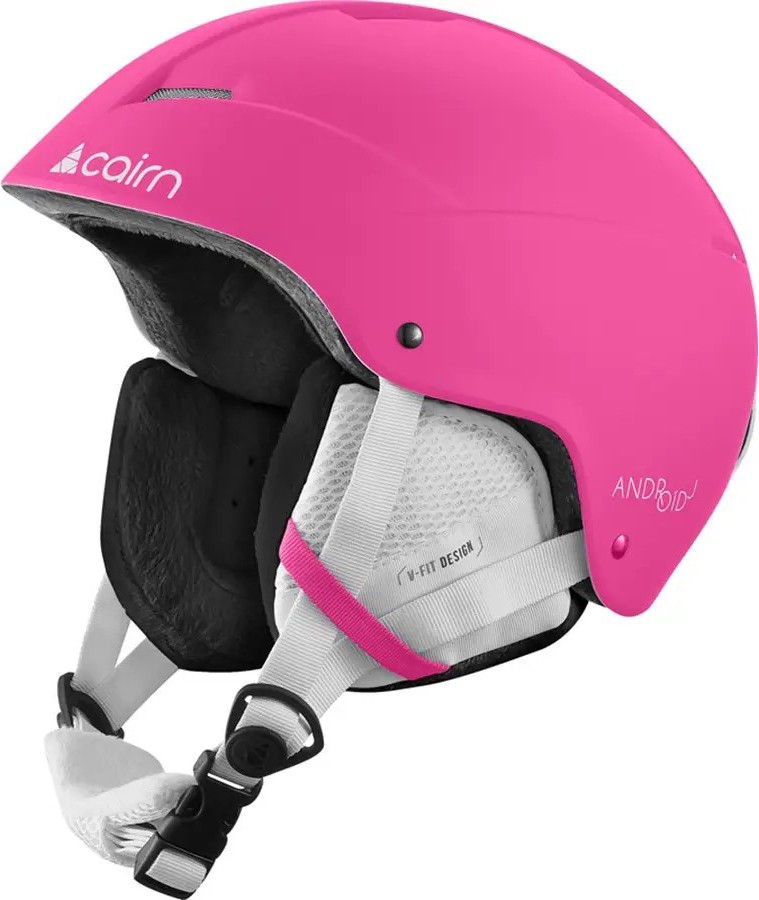 Розовый защитный шлем Cairn Android Jr mat fluo fuchsia 51-53