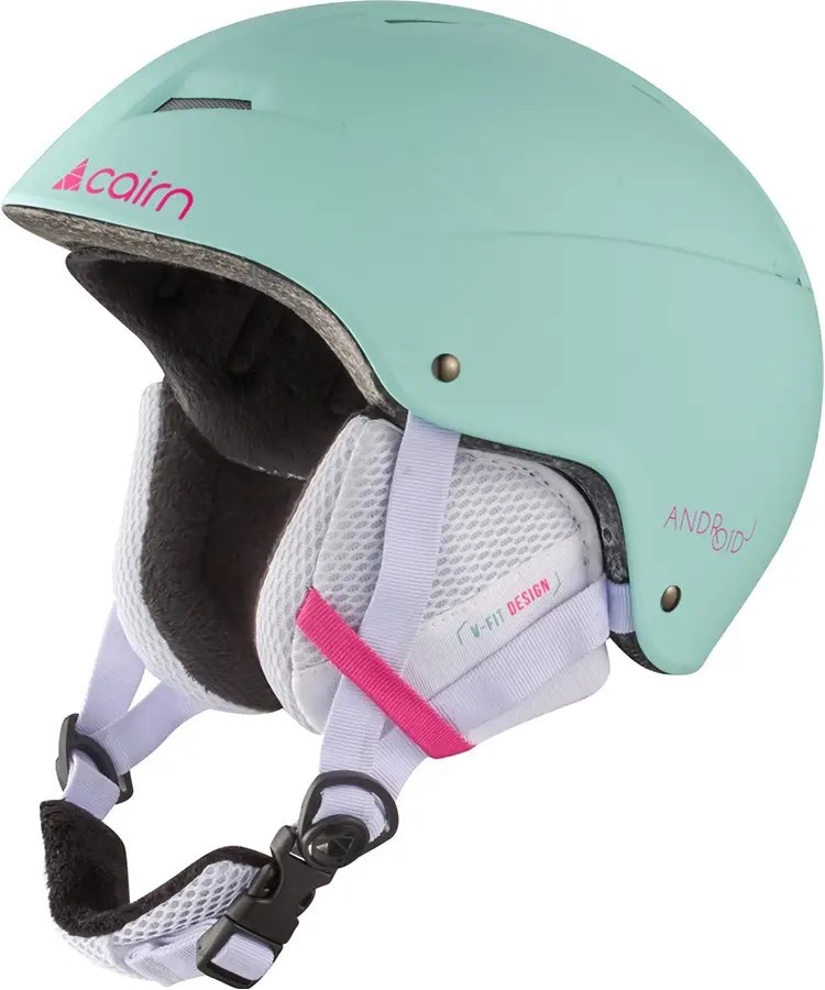 Зимний защитный шлем Cairn Android Jr turquoise-neon pink 51-53