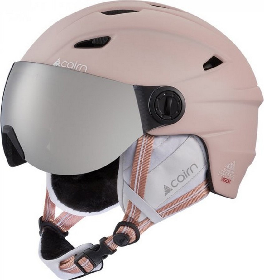 Защитный шлем с визором Cairn Electron Visor SPX3 powder pink 55-56