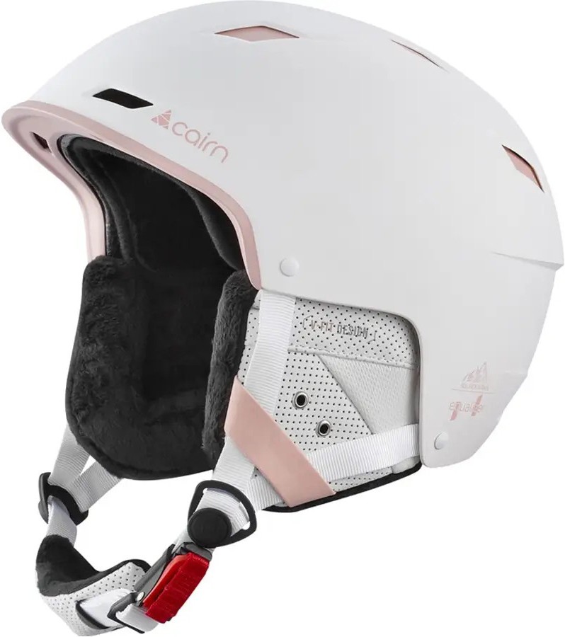 Зимний защитный шлем Cairn Equalizer white-powder pink 54-56