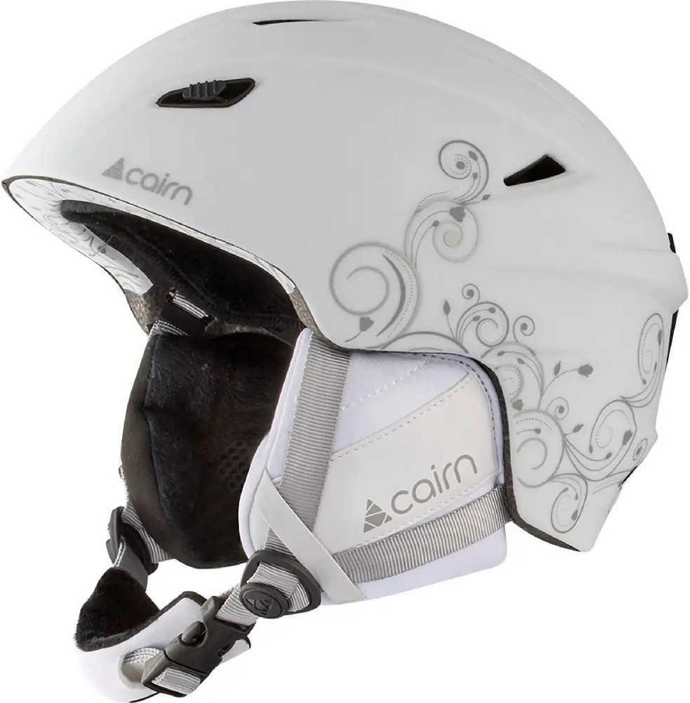 Белый защитный шлем Cairn Profil grey ornamental 55-56