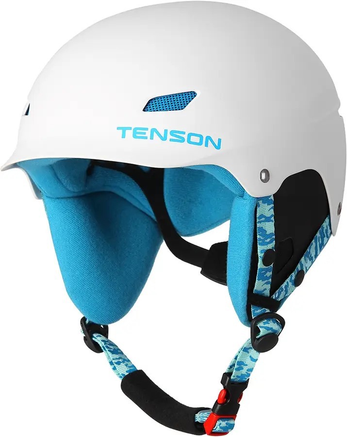 Детский шлем для сноуборда Tenson Park Jr white-turquoise