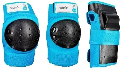 Комплект захисту для роликів Oxelo Basic (Блакитний, 2XS)