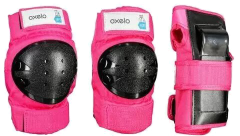 Комплект захисту для роликів Oxelo Basic (Розовый, XS)