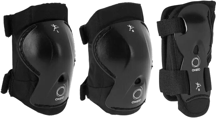 Комплект защиты для велоспорта Oxelo Play (Чёрный, 2XS)