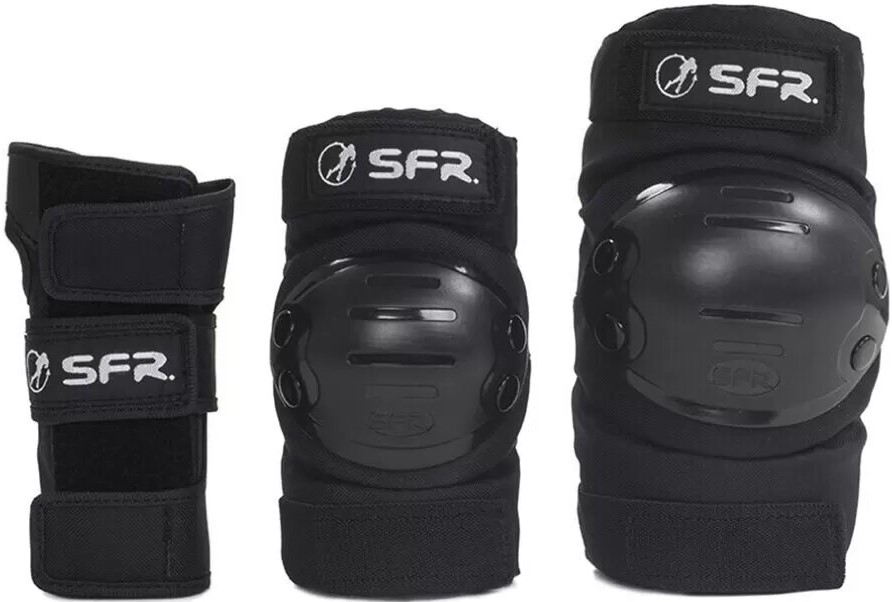 Комплект защиты для самоката SFR Ramp Jr Чёрный (L)