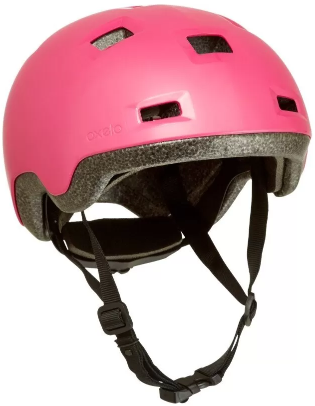 Розовый защитный шлем Oxelo B100 (Розовый, 52-54)