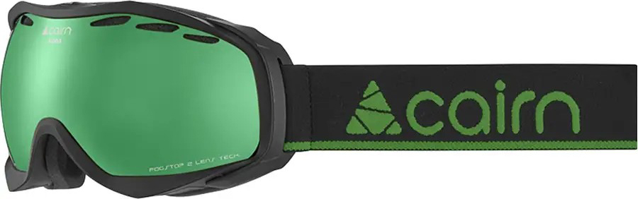 Лижна маска з захистом від подряпин Cairn Alpha SPX3 black-green mirror