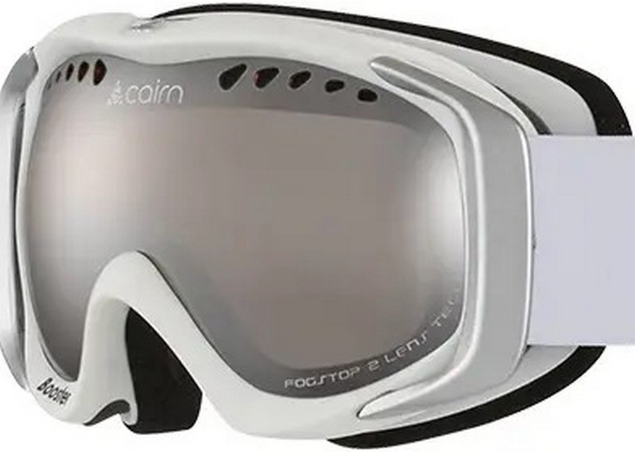 Детские горнолыжные маски Cairn Booster SPX3 Jr mat white-silver