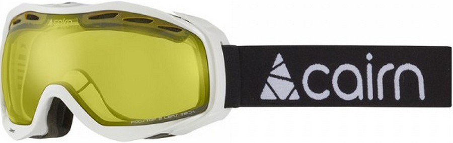 Горнолыжные маски со сферической линзой Cairn Speed SPX1 shiny white